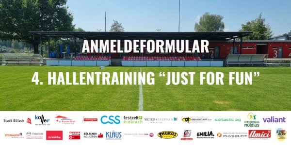 Anmeldung Hallentraining "just for fun"