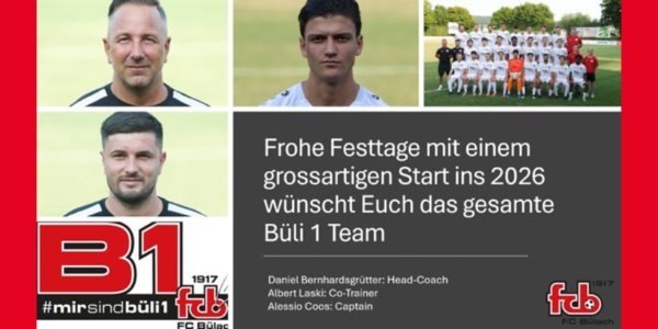 Herren 1: Frohe Festtage!