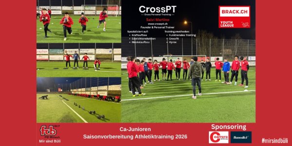 Ca Junioren mit Vollgas in die Vorbereitung gestartet