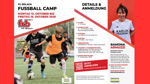 FC Bülach Fussballcamp ab Herbst 2026! 