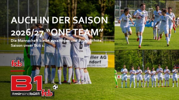 Büli 1: Auch in der Saison 2026/27 "ONE TEAM" Büli 1: Auch in der Saison 2026/27 "ONE TEAM"