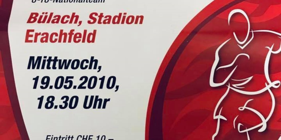 Freundschaftspiel zwischen den U-18 Auswahlen der Schweiz und der Urkraine im Mai 2010